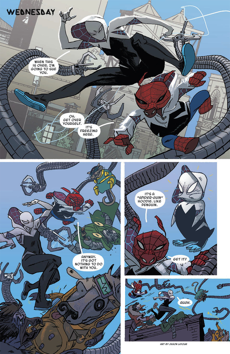 Illustration for article titled Spider-Gwen Had Better Really Have a Penguin Counterpart Named Spider-Guin
